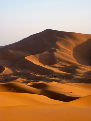 Panorama sur les dunes de Merzouga