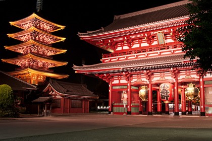 Temple à Asakusa à Tokyo